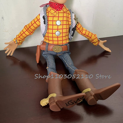 Toy Story 4 Talking Woody Jessie Action Figure Sing Soft Cute Anime Figure Decorazione Compleanno Modello Regalo Giocattoli