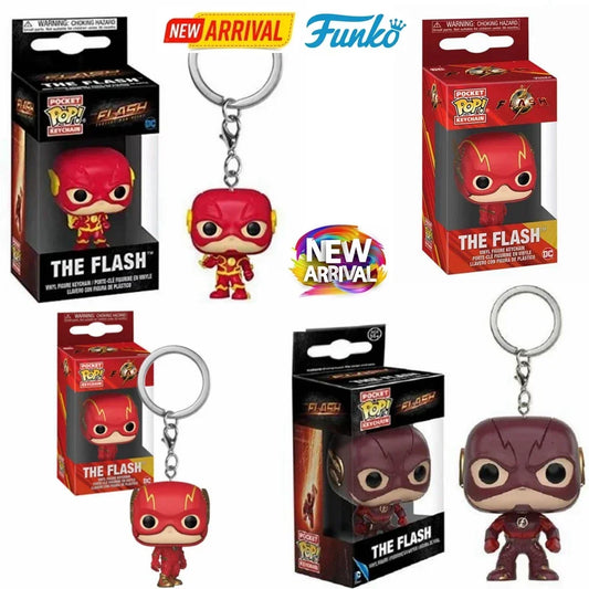 Funko Pop Portachiavi Giocattolo DC COMICS Justice League The Flash Pocket Pop Portachiavi PVC Figure Giocattoli Collezione Modello Giocattoli per Bambini