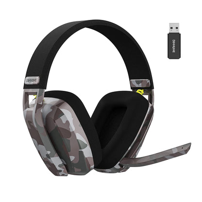 BINNUNE BW06 Cuffie da gioco wireless da 2,4 GHz con microfono per PS5 PS4 PC Mac Playstation Cuffie da gioco Bluetooth con microfono