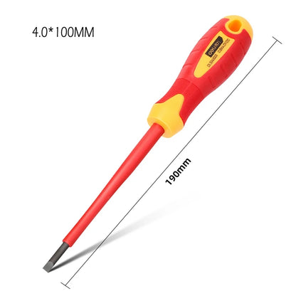 Set Cacciaviti Isolati VDE Deli Per Elettricista Con Testa Phillips A Taglio Magnetico