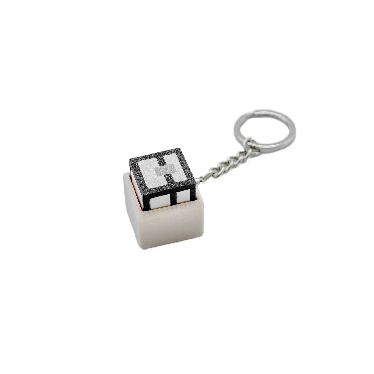 Clicker Antistress Stampato 3D Tema Minecraft Per Tastiere Meccaniche Con Feedback Tattile Portachiavi