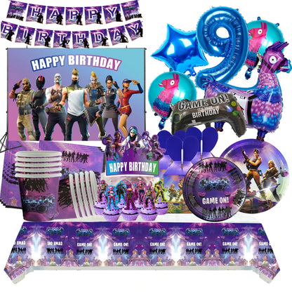 Decorazioni Festa Bambini Tema Alpaca Lama Cartoon Piatti e Tovaglie Set Per Feste