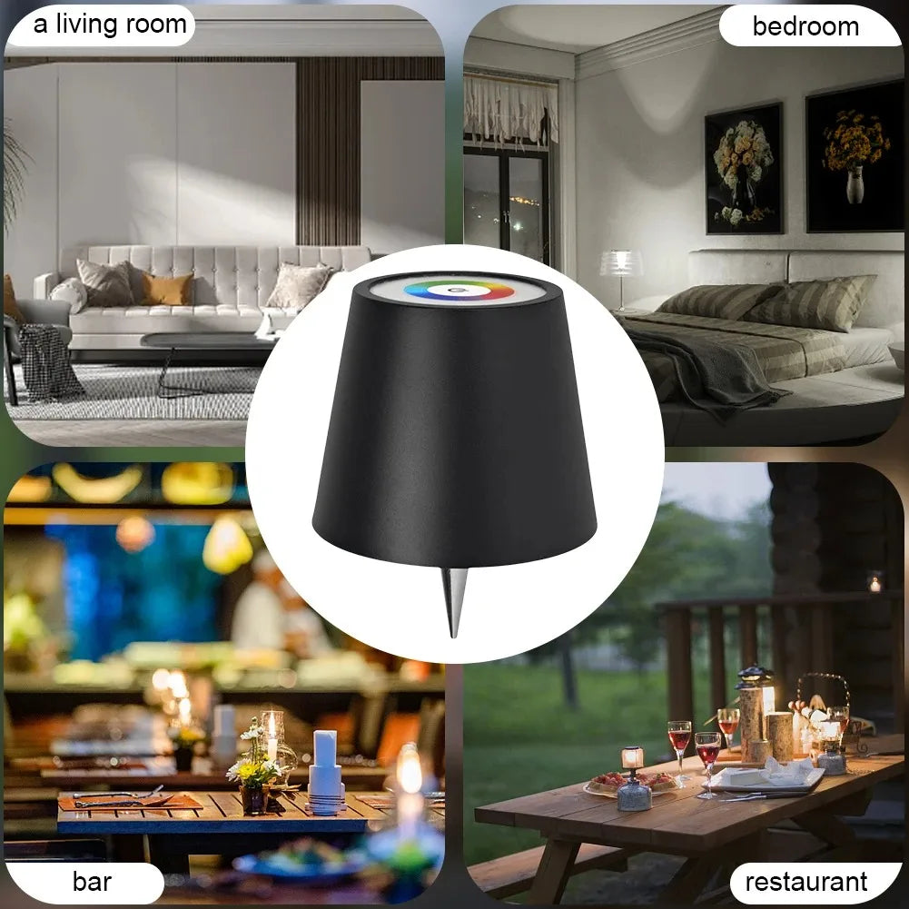 Lampada Da Tavolo Senza Fili Per Bottiglie Di Vino Led Esterno Con Controllo Touch Ideale Per Ristoranti E Bar