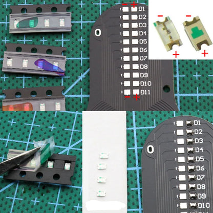 Kit Elettronico Fai Da Te Con Led E Gyro Per Circuiti Stampati Saldatura Facile E Componenti Inclusi