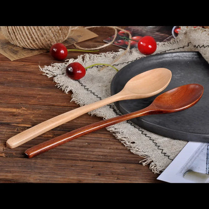 Set Utensili Da Cucina In Legno Cucchiai Per Zuppa Cucchiaini Da Tè E Miele Strumenti Di Cottura