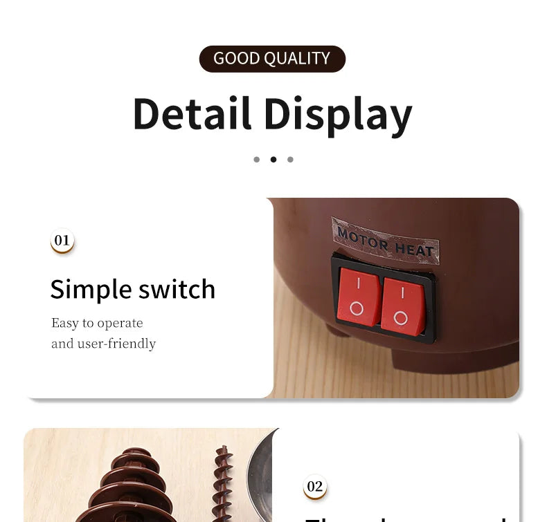 Fontana Di Cioccolato Elettrica Portatile A 5 Livelli In Acciaio Inox Per Feste In Casa