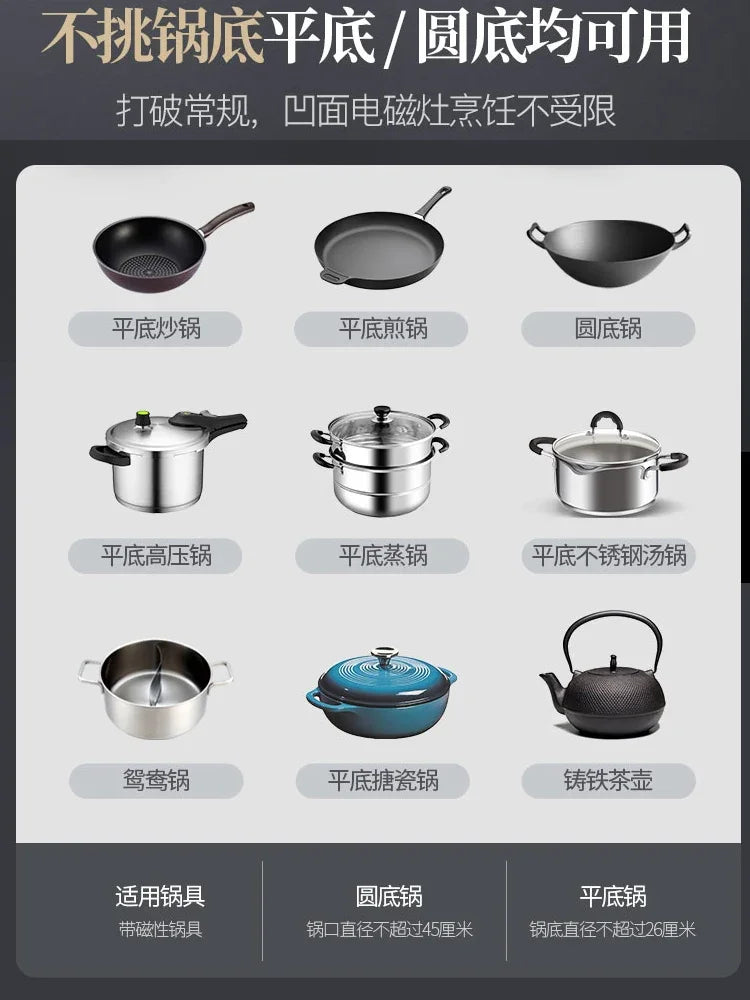 Fornello A Induzione Domestico 3500W Impermeabile Cucina Efficiente E Versatile Per Preparazioni