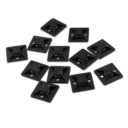 Kit Supporto Base Adesivo Rimovibile Per Fascette Cavi, 100 Pezzi Morsetti Installazioni Auto