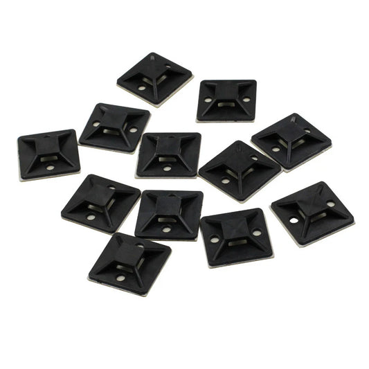 Kit Supporto Base Adesivo Rimovibile Per Fascette Cavi, 100 Pezzi Morsetti Installazioni Auto