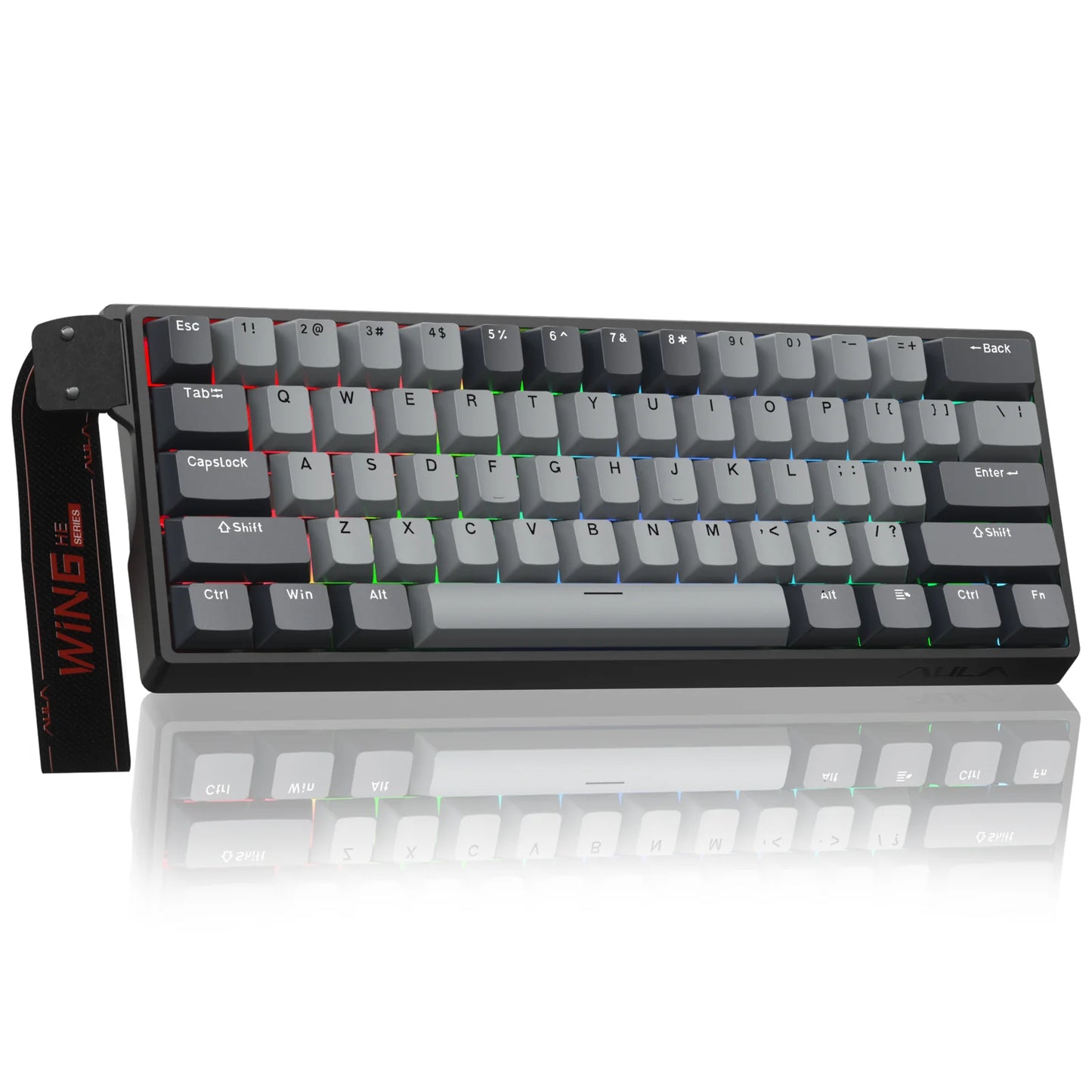 Tastiera Meccanica Gaming AULA WIN60 HE Pro MAX Cablata con Switch Magnetici a Effetto Hall, RT Regolabile, Hot-Swap, 8000Hz per Esport