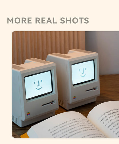Sveglia retrò Maclock Macintosh Un classico ornamento da tavolo con un design dell'orologio digitale