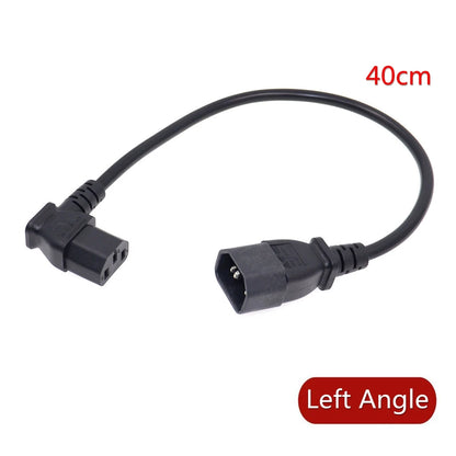 Cavo di prolunga angolare convertitore angolare IEC60320 C13 C13 a C14 Cavi di alimentazione angolare PDU Cavo di alimentazione CA maschio-femmina 10A 250V