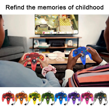 Gamepad cablato a 8 colori per console N64 Joypad Control per N64 Joystick classico Console di gioco retrò Accessori per gamepad