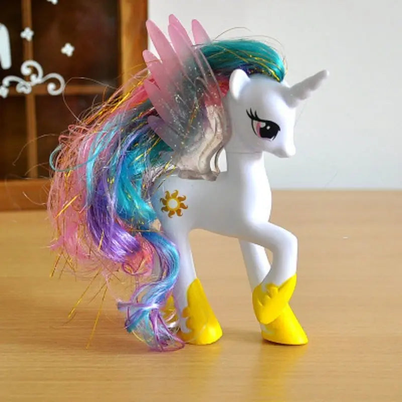 Set di giocattoli My Little Pony Fluttershy Rainbow Dash Twilight Sparkle Princess Cadence Luna Regalo a mano