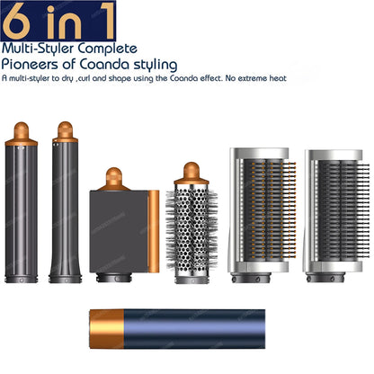 Nuovo Multil Hair Styler Asciugacapelli automatico per arricciare Asciugacapelli ad aria calda/fredda 1300W Piastra per capelli Curling Barrel Spazzola Asciugacapelli per salone