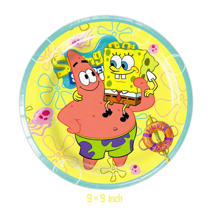 Tema Spongebob Decorazioni Festa Di Compleanno Set Usa E Getta Con Tovaglia Piatti Bicchieri Banner Bomboniere