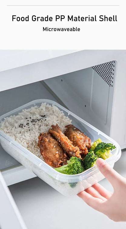 1/3PCS Scatola di Conservazione degli Alimenti Sottovuoto Contenitore di Immagazzinaggio Frigo Organizzatore Microonde Sicuro Conservazione Fresca Scatola di Tenuta Dispenser di Alimenti