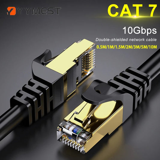 Cavo Ethernet Cat7 Schermato RJ45 10 Gbps Per Router E PC Alta Velocità Di Rete Affidabile