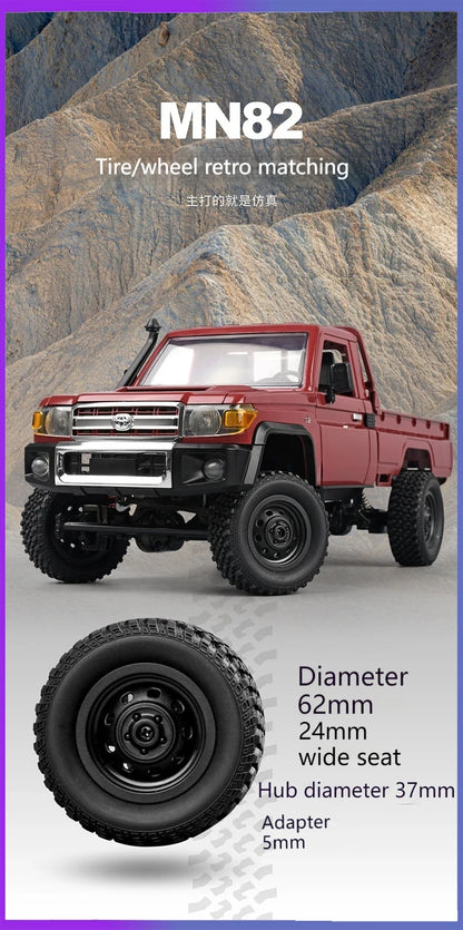 MN82S MN82 Toyota Rc 4x4 Rc CAR 2.4g 1/12 Full Scale Off-road telecomando RC Crawler CAR ragazzo telecomando auto giocattolo regalo