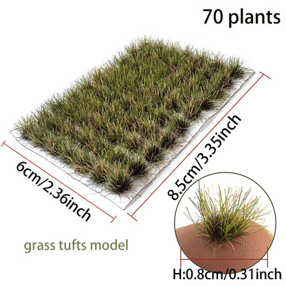Erba Statica Miniatura Per Diorami E Scenari Wargaming 70 Pezzi In 5 Colori Altezza 8 Mm