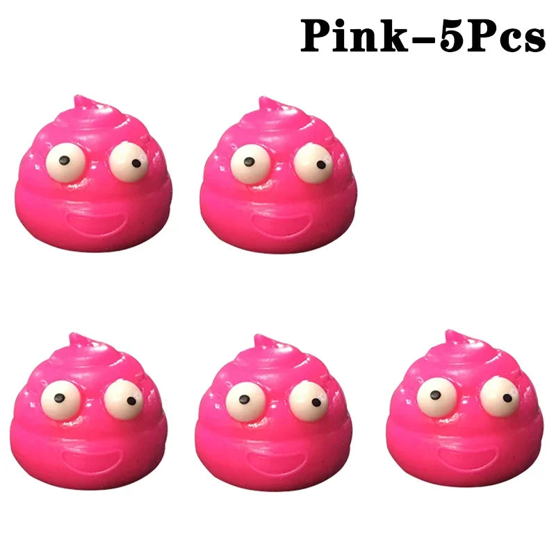 1-10PCS Giocattoli per ridurre lo stress Palline sparse Gadget per ridurre lo stress Palla appiccicosa Cacca Giocattoli peculici Giocattoli per ridurre lo stress