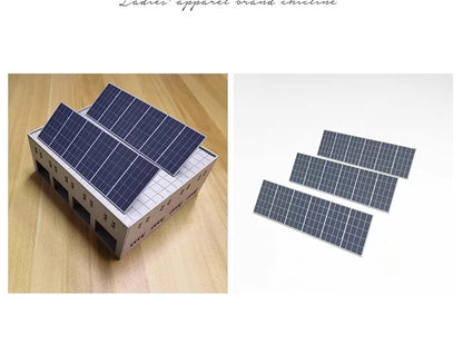 Set Educativo Pannello Solare Miniaturizzato Stampato In 3D Adesivi Personalizzabili Energia Verde
