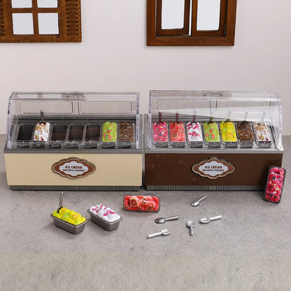 Distributore Automatico Di Gelati In Miniatura Multigusto Per Decorazioni Casa Delle Bambole E Scene Di Supermercato