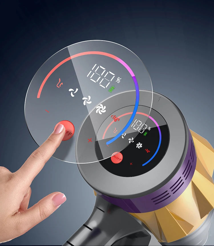 Ideach V18 Aspirapolvere Senza Fili Portatile Per La Casa Con Batteria Rimovibile 550W Controllo Touchscreen