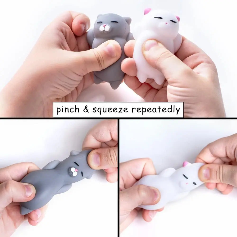 5 pz Animale Gatto Kawaii Gatto Squishy Mini Squishies Stress Mochi Squishy Giocattoli Mochi Squishy Stress Mochi Animale Giocattolo Regalo per il Capretto