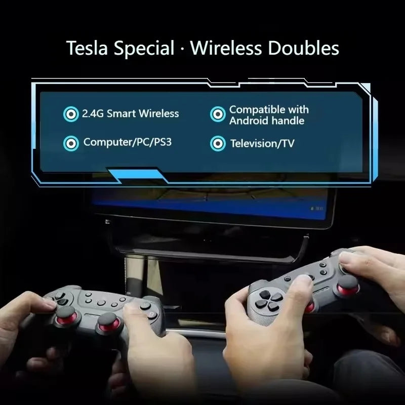 2025 NUOVO Controller di gioco USB wireless per Tesla Model Y/3/X/S Doppio lettore TV online PC PS3 Accessorio da gioco compatibile con vapore