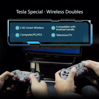 2025 NUOVO Controller di gioco USB wireless per Tesla Model Y/3/X/S Doppio lettore TV online PC PS3 Accessorio da gioco compatibile con vapore
