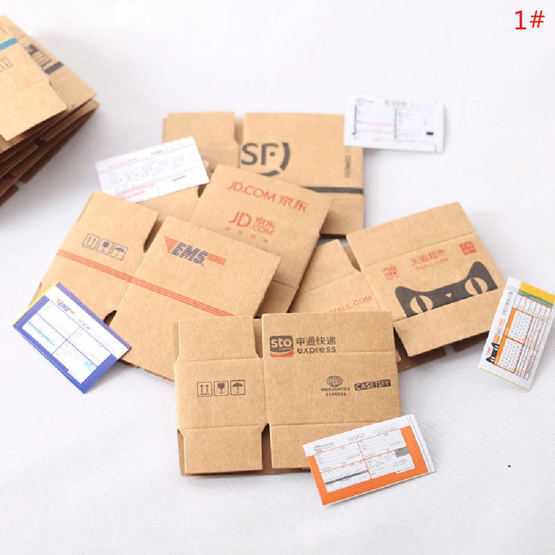 Set Mini Cartone Espresso Per Casa Delle Bambole In Miniatura Scatola Decorativa