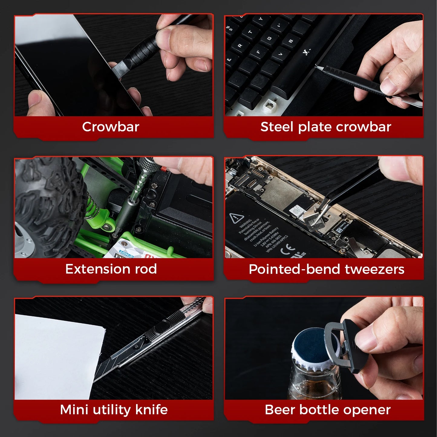 72in1 Mini Set di cacciaviti di precisione Punte magnetiche Kit di strumenti di riparazione manuale per iPhone PC Orologio Riparazione computer Apribottiglie regalo