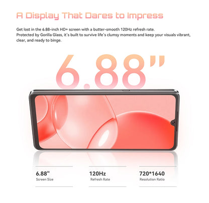 Cellulari Smartphone 5G Cubot X100, Android 15, Dimensity 7025, 6nm, 2.5GHz, schermo da 6.88 pollici 120Hz, 16GB RAM (8GB+8GB estesi), 256GB ROM, fotocamera da 64MP, batteria da 5100mAh, telefoni 5G, NFC telefono, GPS