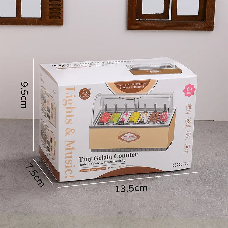 Distributore Automatico Di Gelati In Miniatura Multigusto Per Decorazioni Casa Delle Bambole E Scene Di Supermercato