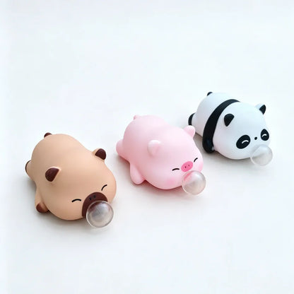 Simpatici Giocattoli Antistress a Forma di Animali, Squishy a Lenta Risposta Panda e Maiale, Gadget da Scrivania Virali per Scherzi e Alleviamento dello Stress