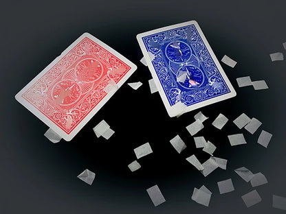 Splendidi trucchi magici che vaniscono carte da gioco che scompare ai fiocchi di neve che apariscono la modifica della carta Magia Close Up Illusioni di strada Espedienti