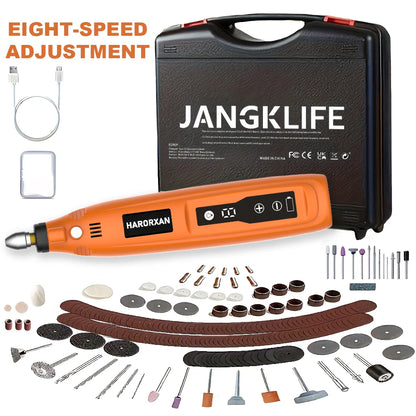Kit Utensili Rotanti Usb Per Incisione Legno Gioielli Metallo Vetro Fai Da Te Precisione