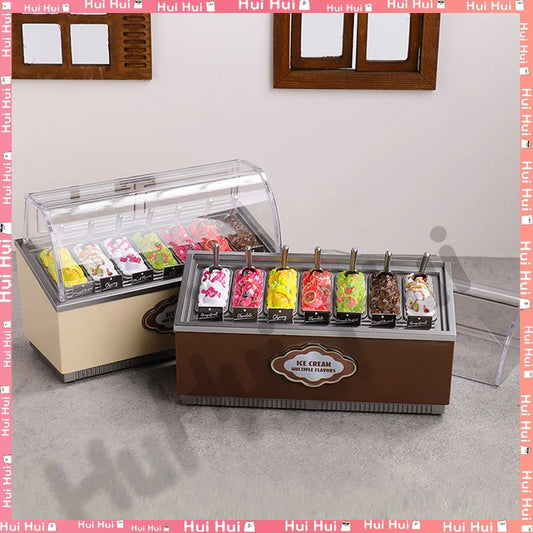 Distributore Automatico Di Gelati In Miniatura Multigusto Per Decorazioni Casa Delle Bambole E Scene Di Supermercato