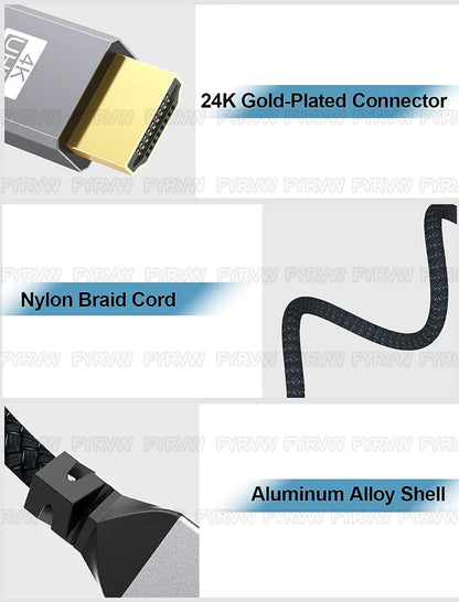 Cavo 4K Micro HDMI compatibile con HDMI per GoPro Hero Raspberry Pi 4 Sony A6000 Nikon Yoga 3 Fotocamera Micro HD a HDTV