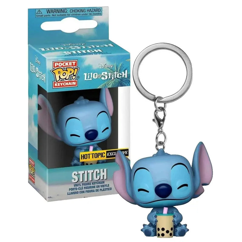 Nuovi Stili di Portachiavi Funko Pocket Pop: Mickey Mouse, Minnie, Donald Duck, Stitch, Angel, Elvis, TIKI, Lilo, Scrump, Giocattoli in Vinile