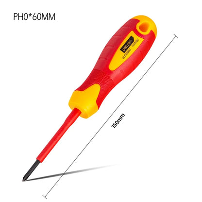 Set Cacciaviti Isolati VDE Deli Per Elettricista Con Testa Phillips A Taglio Magnetico