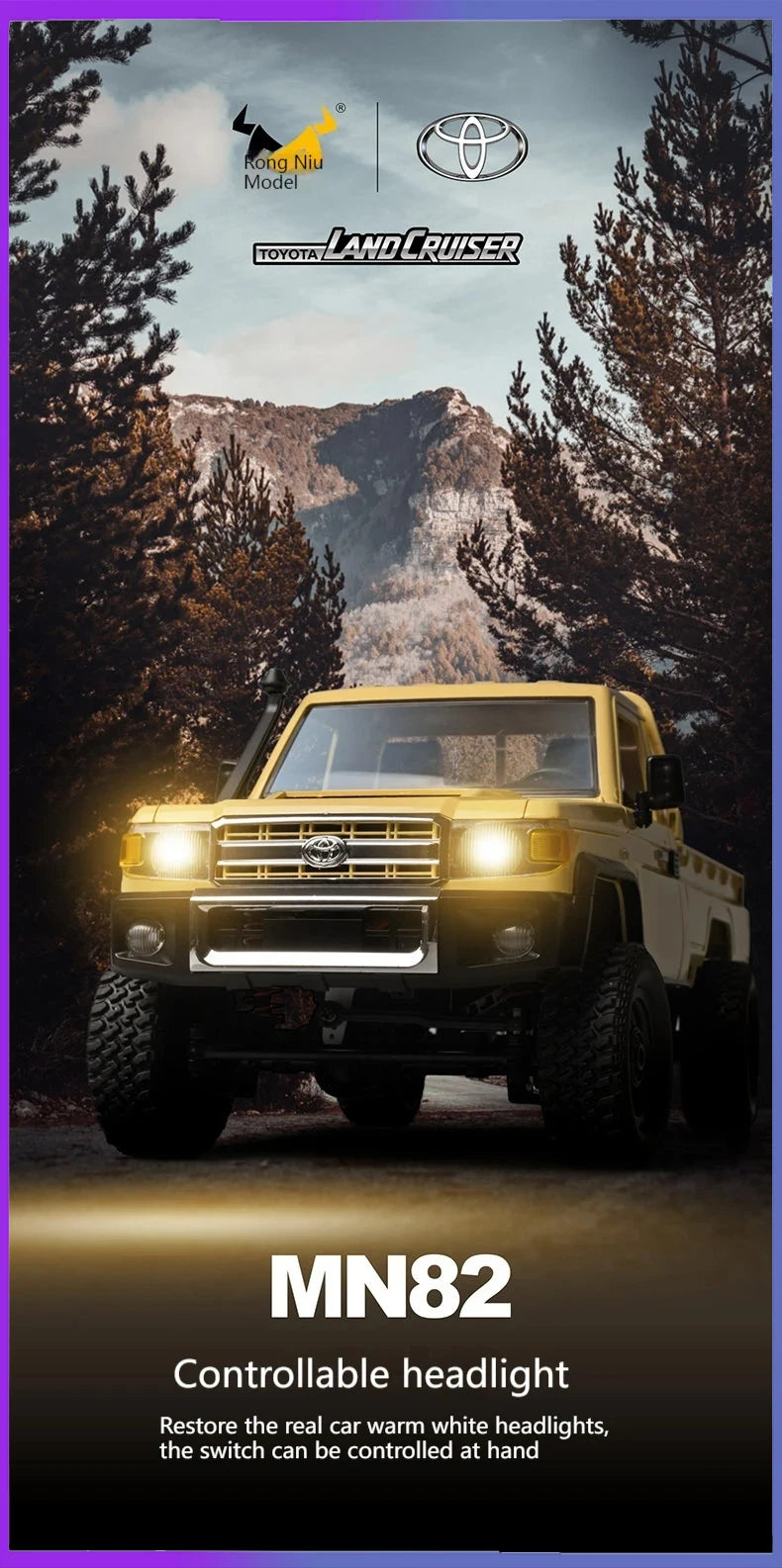 MN82S MN82 Toyota Rc 4x4 Rc CAR 2.4g 1/12 Full Scale Off-road telecomando RC Crawler CAR ragazzo telecomando auto giocattolo regalo