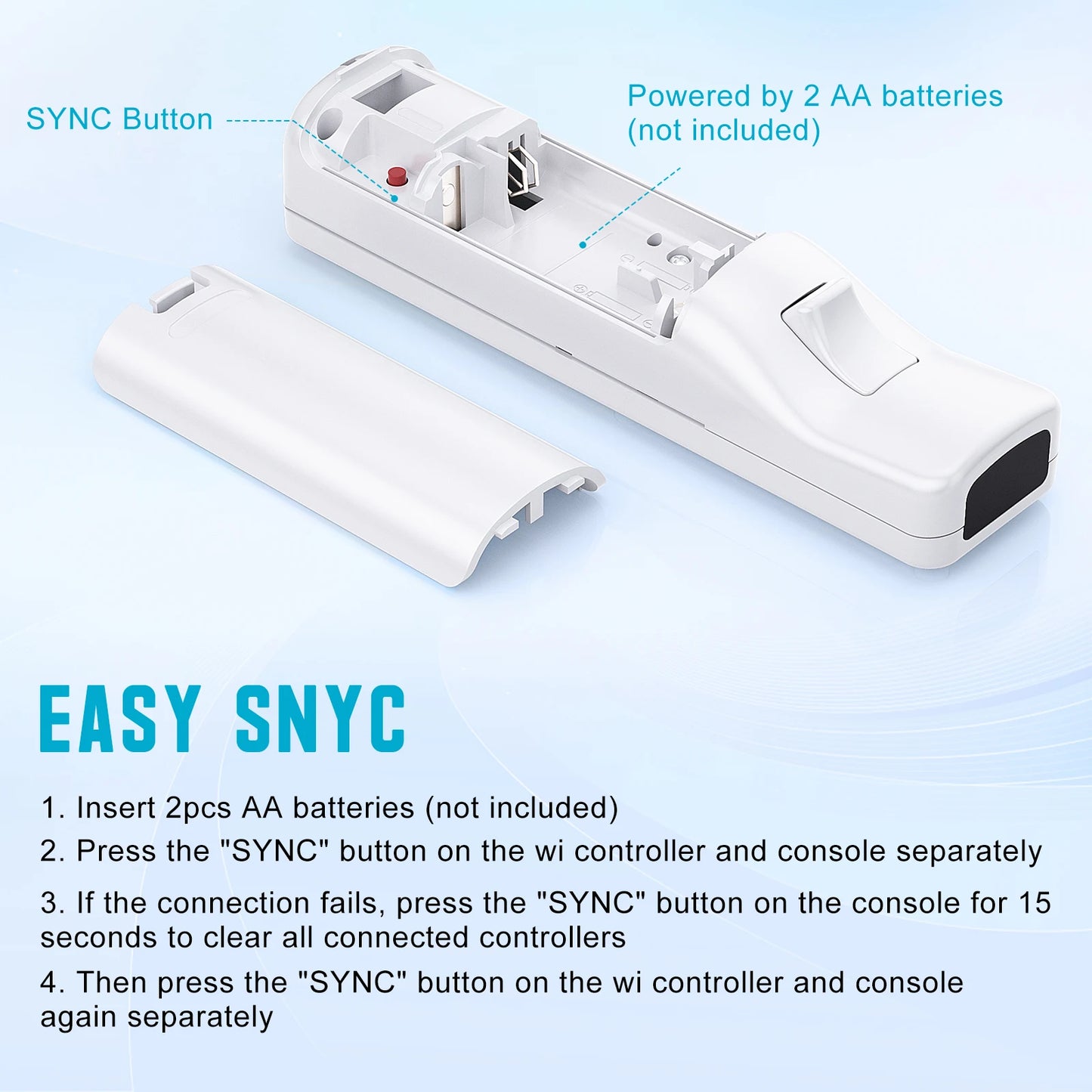 Set controller 2 in 1 per Nintendo Wii Joystick Motion Plus opzionale Gamepad remoto wireless con custodia in silicone Videogioco