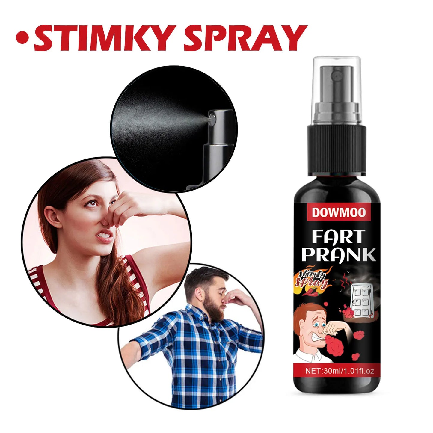 Spray Scherzo Scoregge E Peperoncino 30 ml Giocattolo Umoristico Lunga Durata Per Party