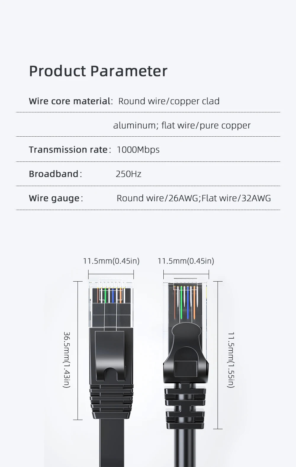 Cavo Ethernet Cat6 UTP RJ45 5m 10m 15m Per Router Portatile E Computer Ad Alta Velocità