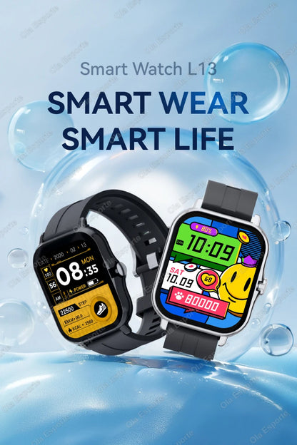 Smartwatch Da 1,83 Pollici Con Touchscreen Completo Per Fitness E Chiamate Bluetooth
