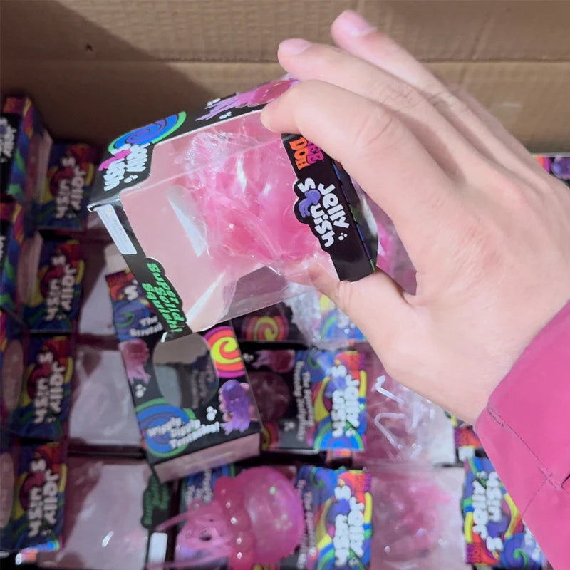 Squishy Medusa NeeDoh Fuzz Ball di Schylling, Scatola a Sorpresa Morbida Antistress, Giocattolo Sensoriale per Alleviare Ansia e Stress, Regalo Sensoriale - Vendita Calda