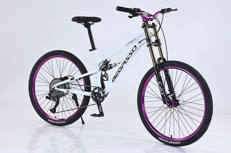 Bicicletta Da Uomo 26 Pollici Con Sospensione Completa Freni A Disco E Telaio In Acciaio Hi Ten