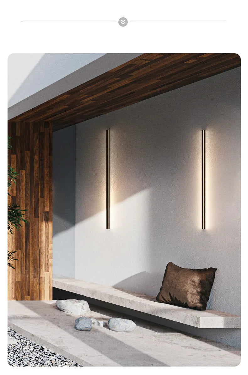 Lampada Da Parete Impermeabile Esterni Led Luce Giardino Recinzione Balcone Cancello Design Moderno